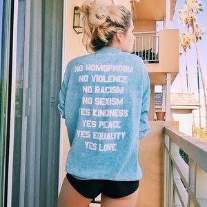 ✨RARE✨Jac Vanek "No Homophobia" Crewneck