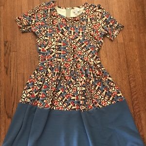 Lularoe Amelia Multicolored