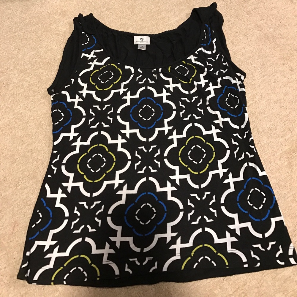 Black design tank top