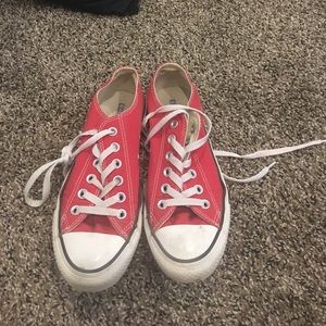 Red barley worn converse