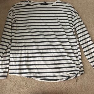 Striped long sleeved tee