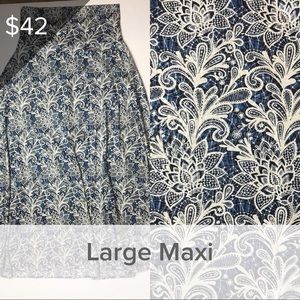NWT LuLaRoe Maxi Skirt - large