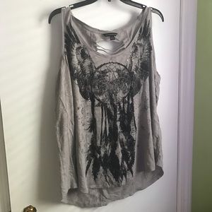 Rock & Republic Dream Catcher Tank; Size 1X