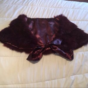 LAST PRICE! 100% Rabbit Fur Wrap.