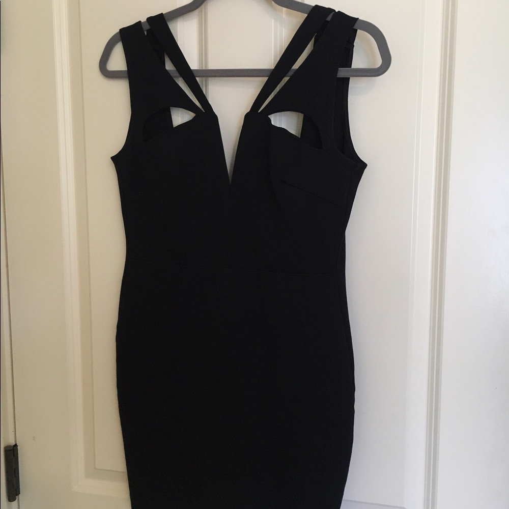 Black Solemio body con party dress