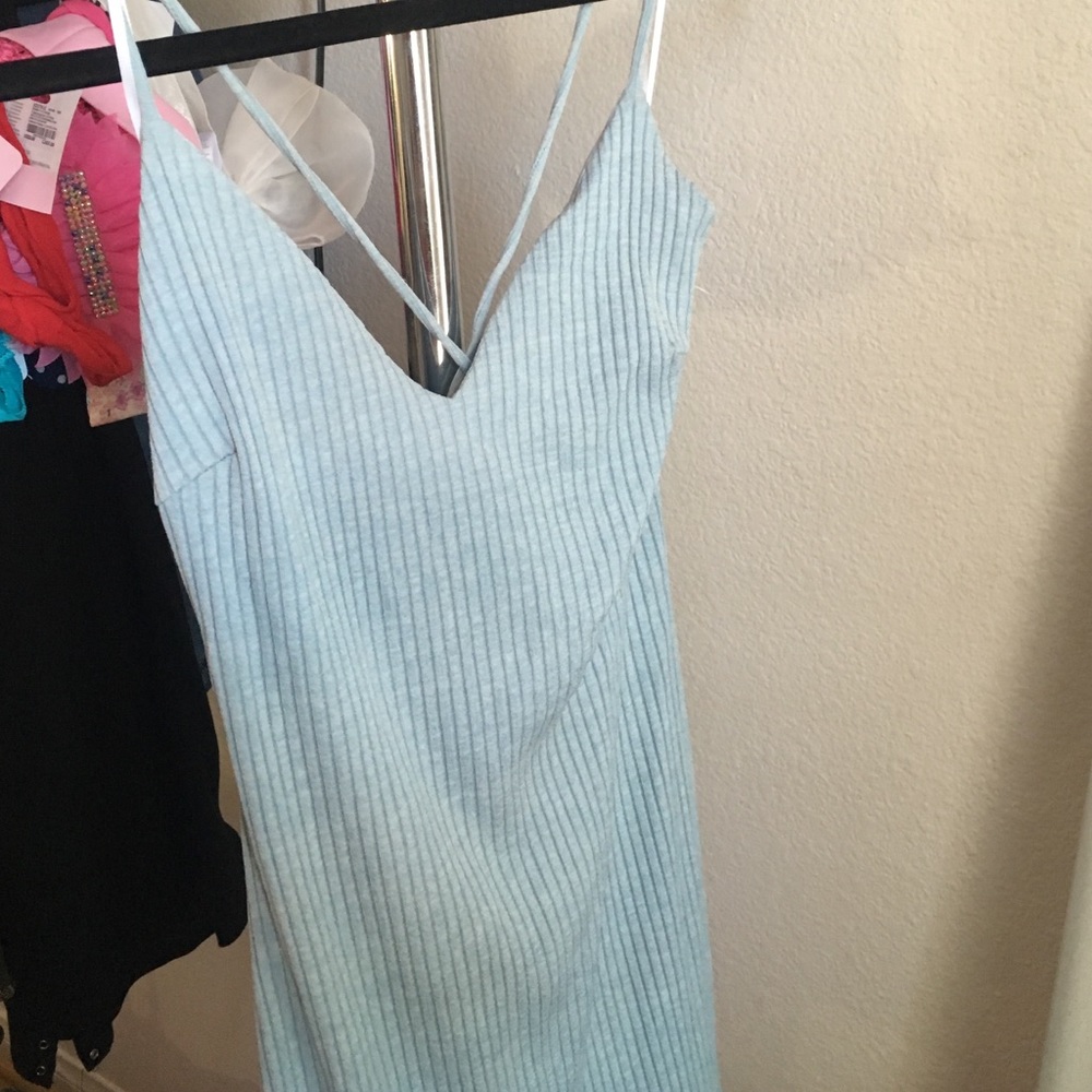 Cute baby blue mini dress