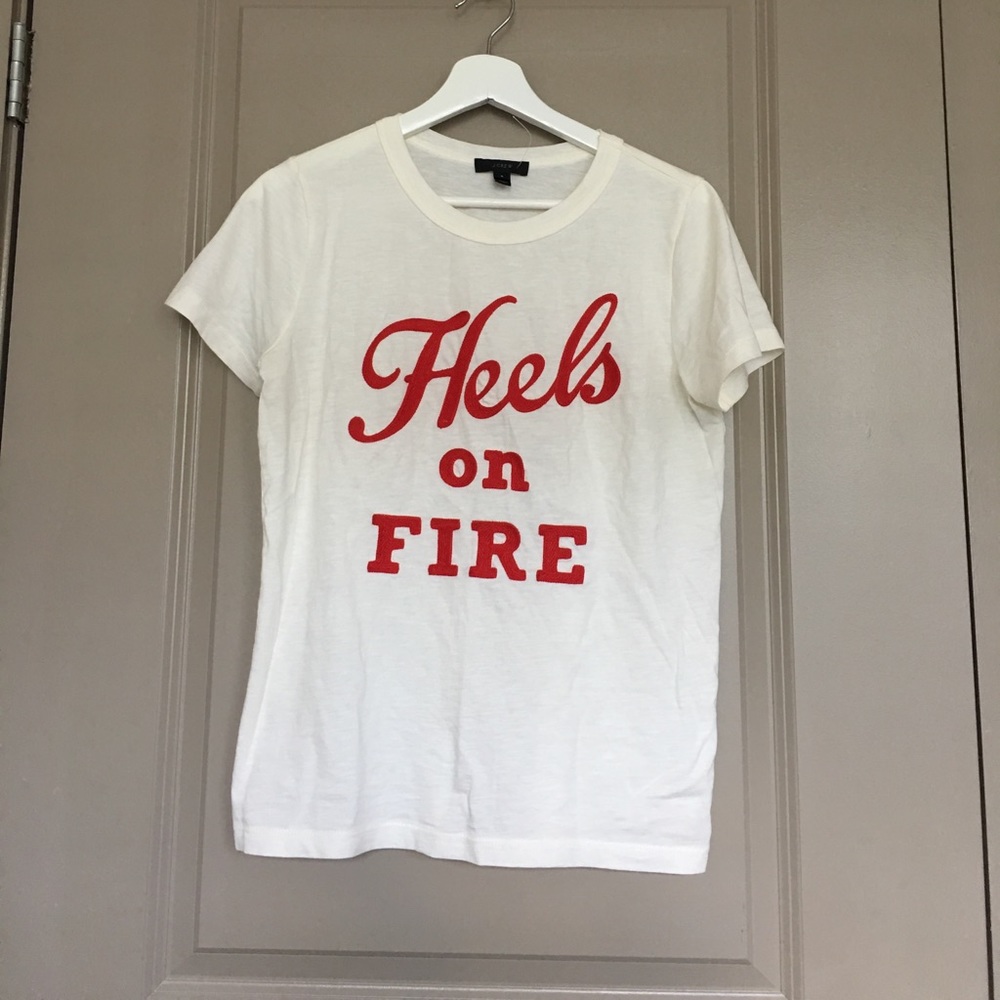 Heels On Fire // J.Crew Tee