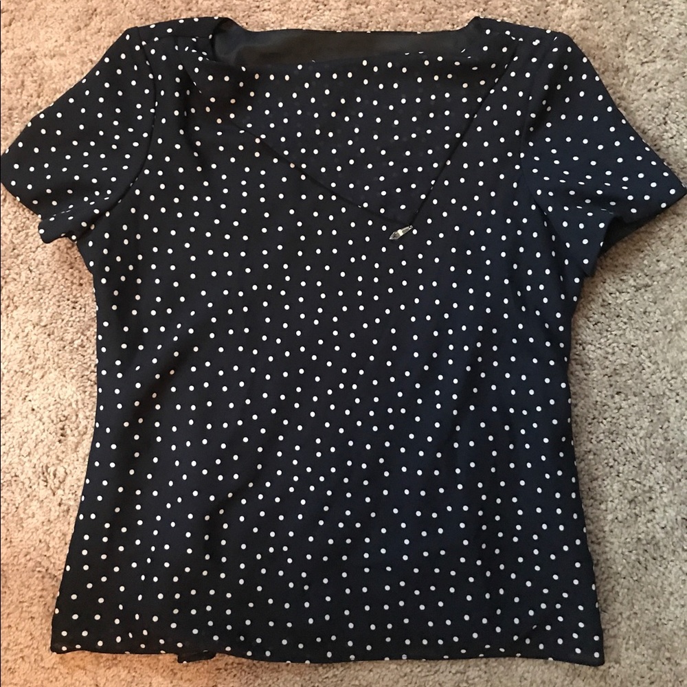 Navy blue blouse