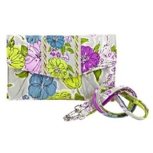 NWT Vera Bradley Watercolor Strap Wallet