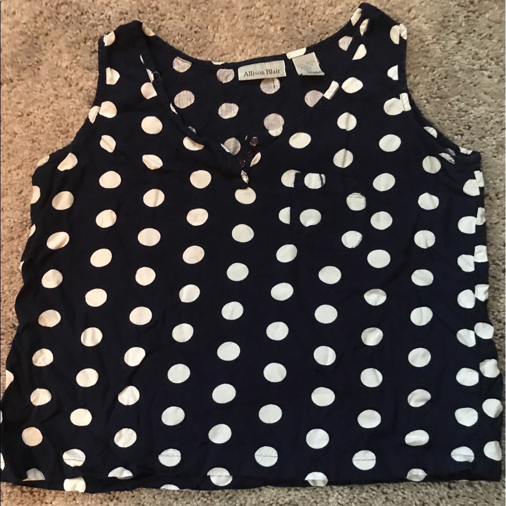 Navy blue crop top