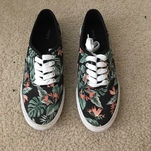 Floral patterned sneakers