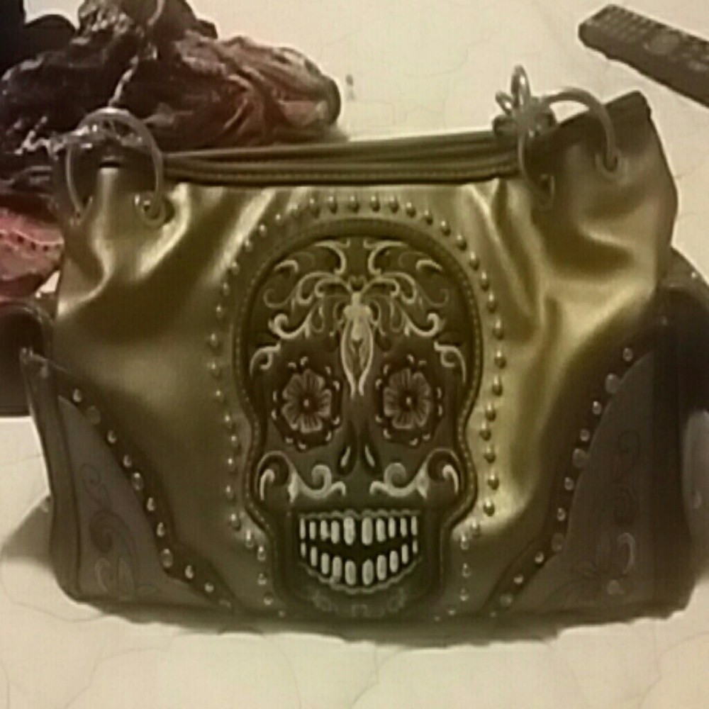 Sugar skull purse