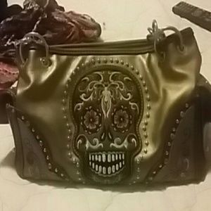 Sugar skull purse