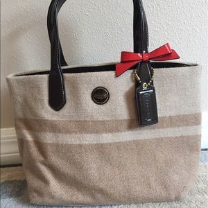 Coach Purse with Red Bow