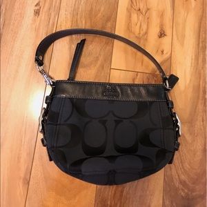 Small black Zoe Coach handbag