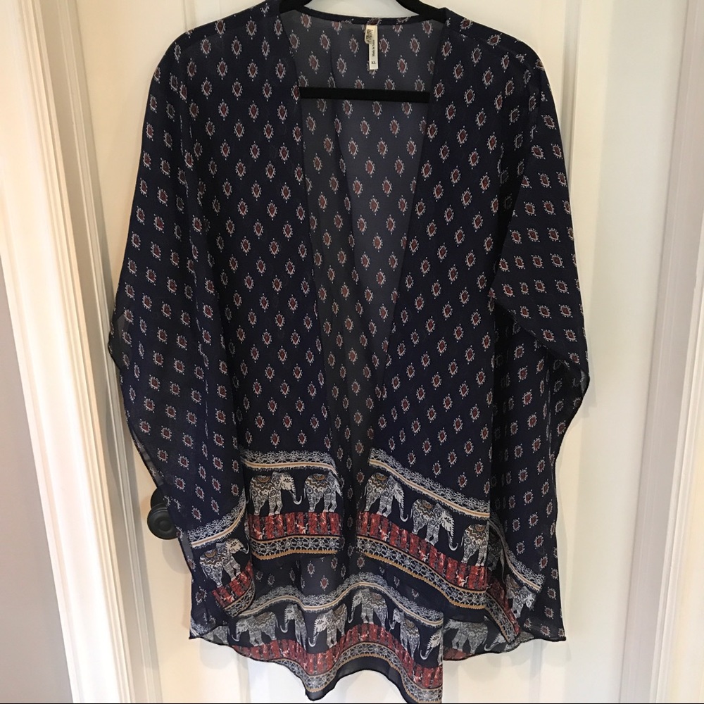 ‼️SOLD‼️Navy blue kimono