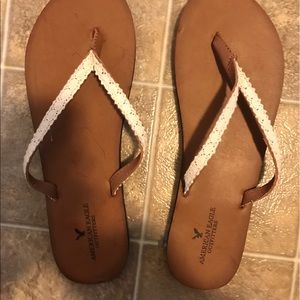 New American Eagle flip flops