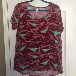 LuLaRoe classic T size large. Worn three times.