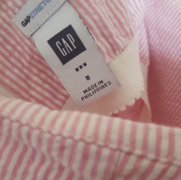 Strapless seersucker pink & white pinstriped dress - Picture 3 of 5