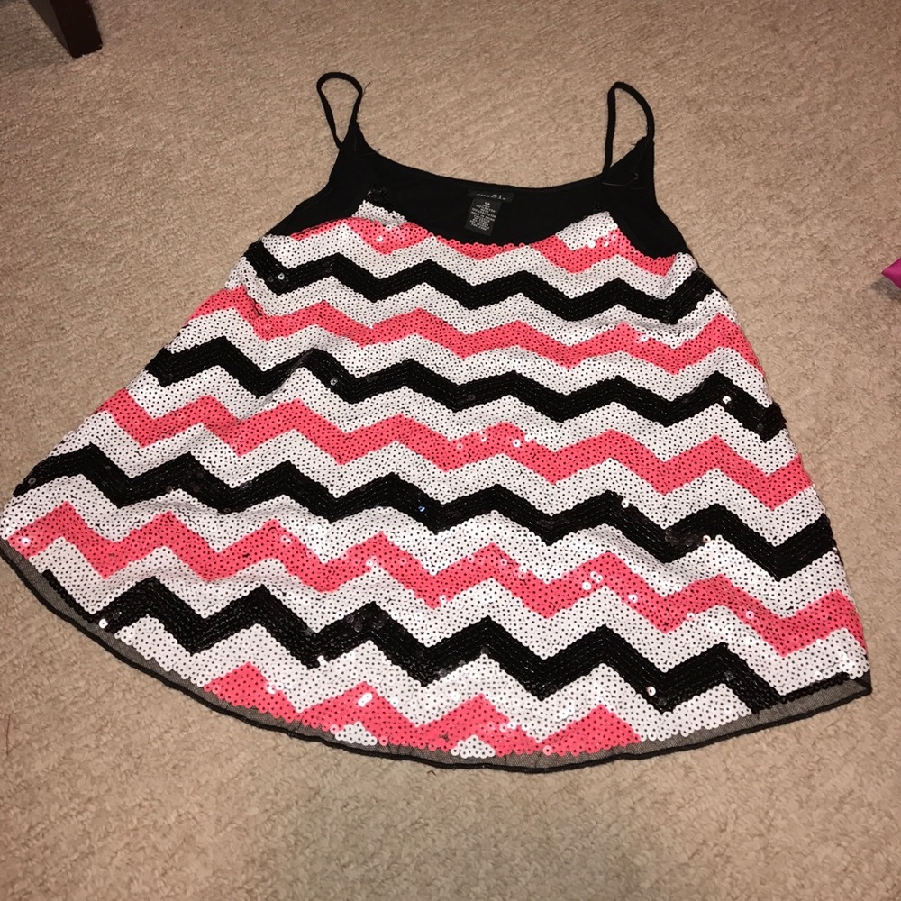 Sequin tank top