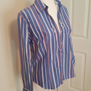 Ann Taylor Loft stripped button down