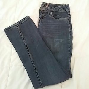 Dark wash boot cut jeans