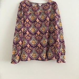 J. Crew Paisley Blouse