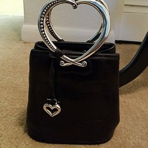 CUTE BRIGHTON SATCHEL LEATHER  HANDBAG