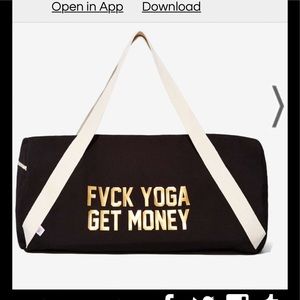 Private Party Fvck Yoga Get Money Duffel Bag