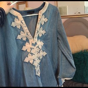J. Crew denim top
