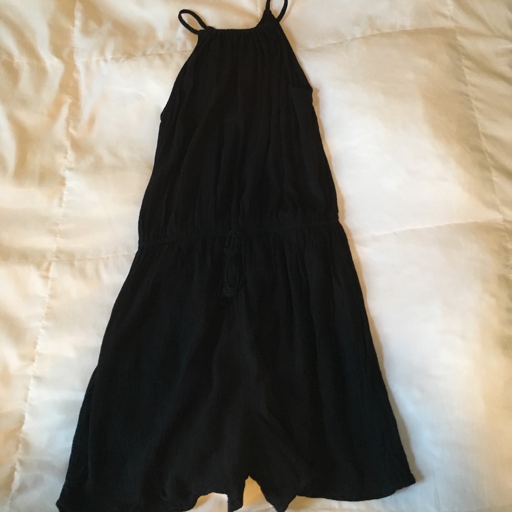 Black summer romper