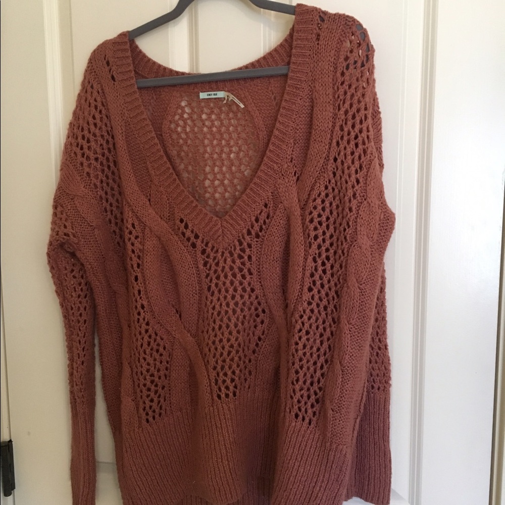 Light pink Kimchi Blue knitted sweater