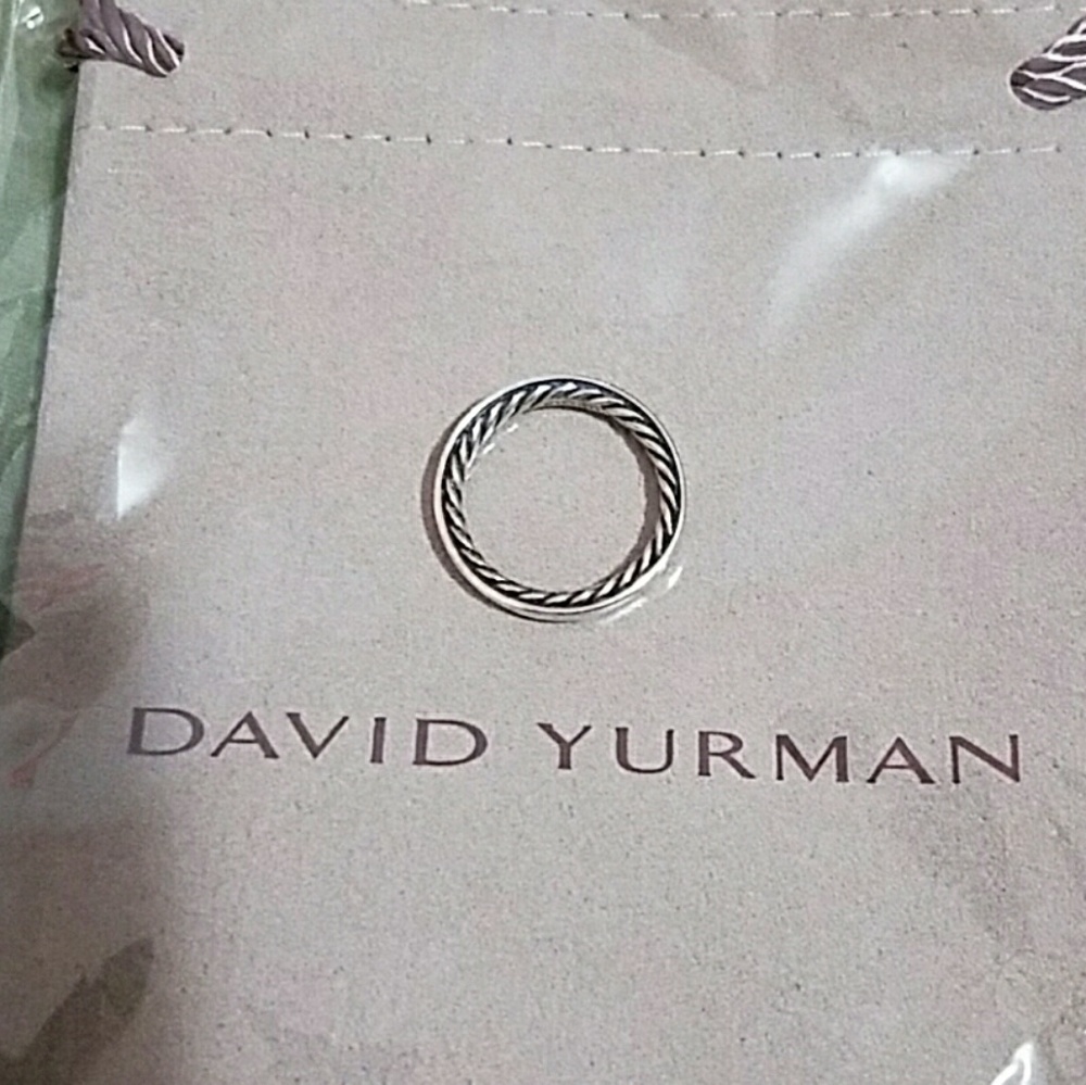 Sterling silver David Yurman Cable ring