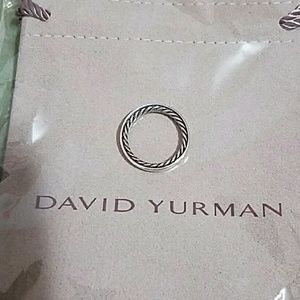 Sterling silver David Yurman Cable ring