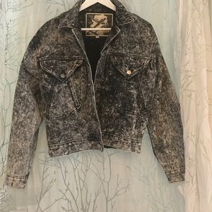 Vintage Acid wash denim jacket Sz S