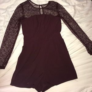 Garage Maroon Romper
