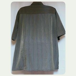 DaMante Shirts - Big Man's Striped Iridescent Casual Shirt Size 2X DaMante Shirts - Big Man's Striped Iridescent Casual Shirt Size 2X