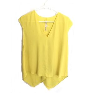 Rachel Roy bright yellow low-high top