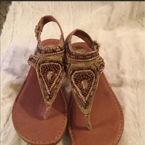 Nurture gold tone sandals