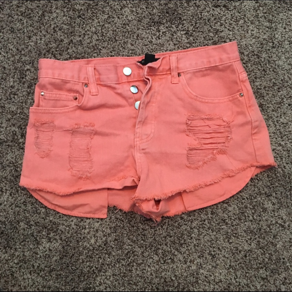 Pink High Waisted Shorts