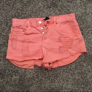 Pink High Waisted Shorts