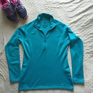 Patagonia Blue Capilene Midweight Zip-Up Athletic