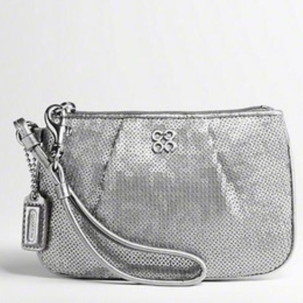 ✨FLASH SALE✨Sequined Coach coin purse