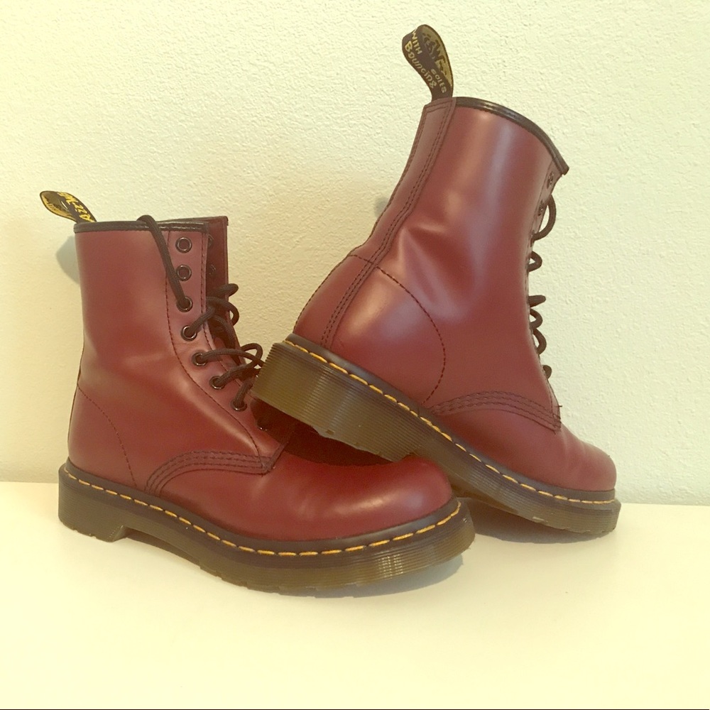 Dr. Marten's Cherry Red Boots - Barely Worn!