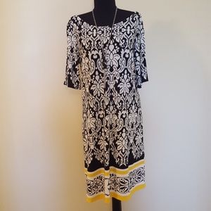 Haani Shift Dress with Slit Sleeves