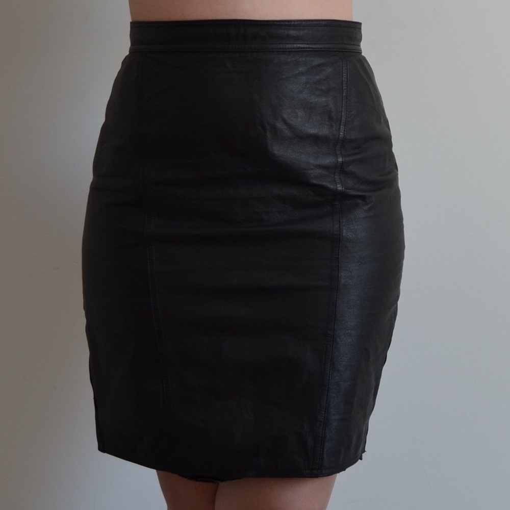 Black Leather Skirt