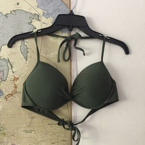 Olive Green Bikini Top
