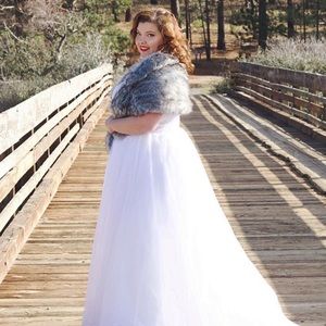 Faux fur stole/scarf/wrap