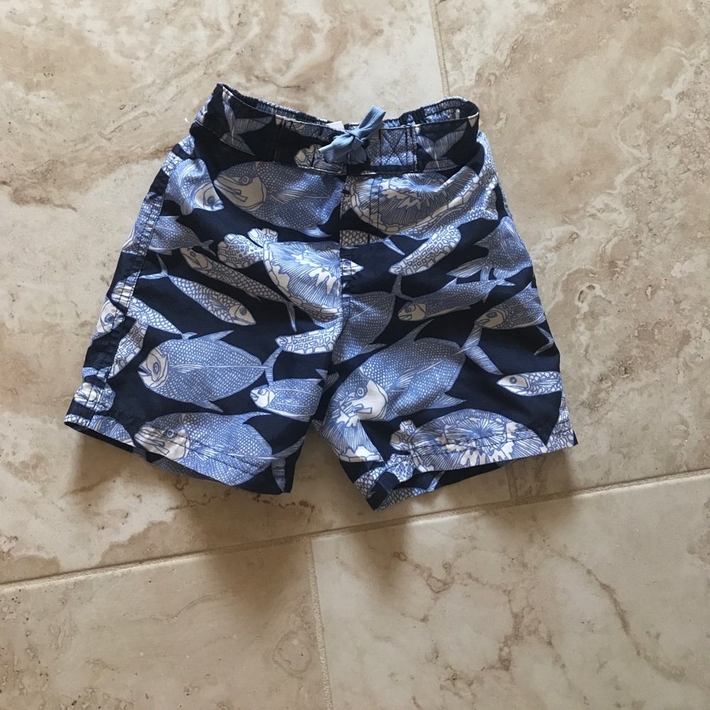 Boys Janie and Jack swim trunks