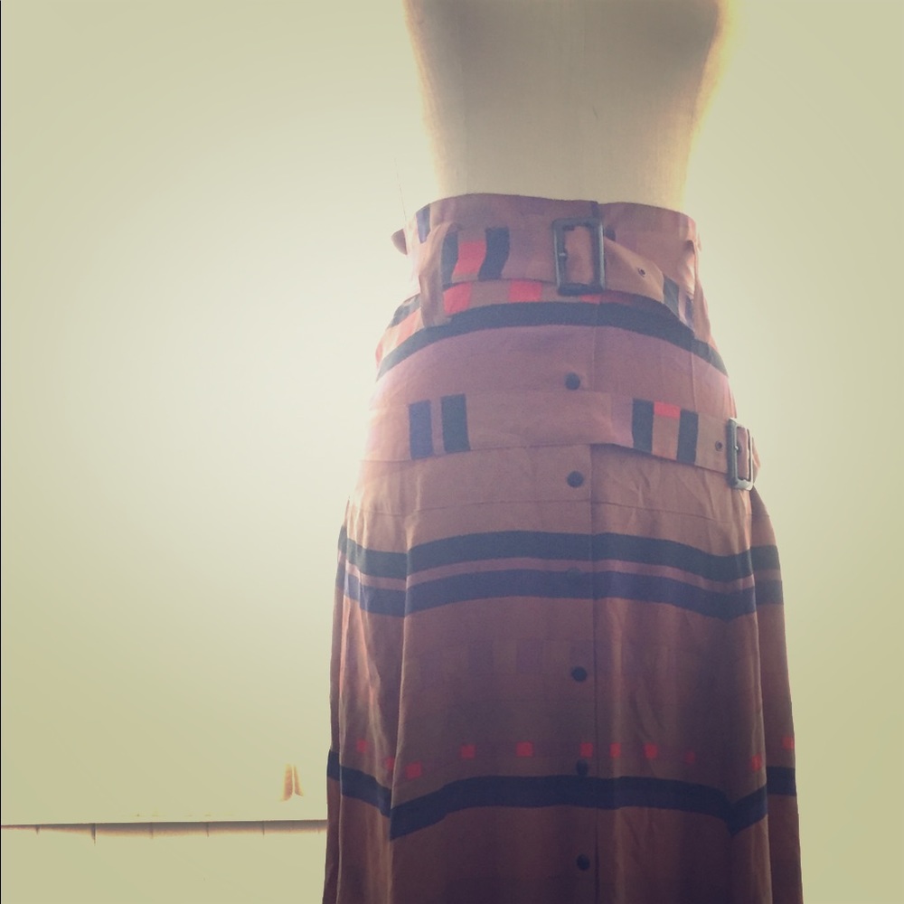 Gorgeous silk Santa Fe maxi skirt